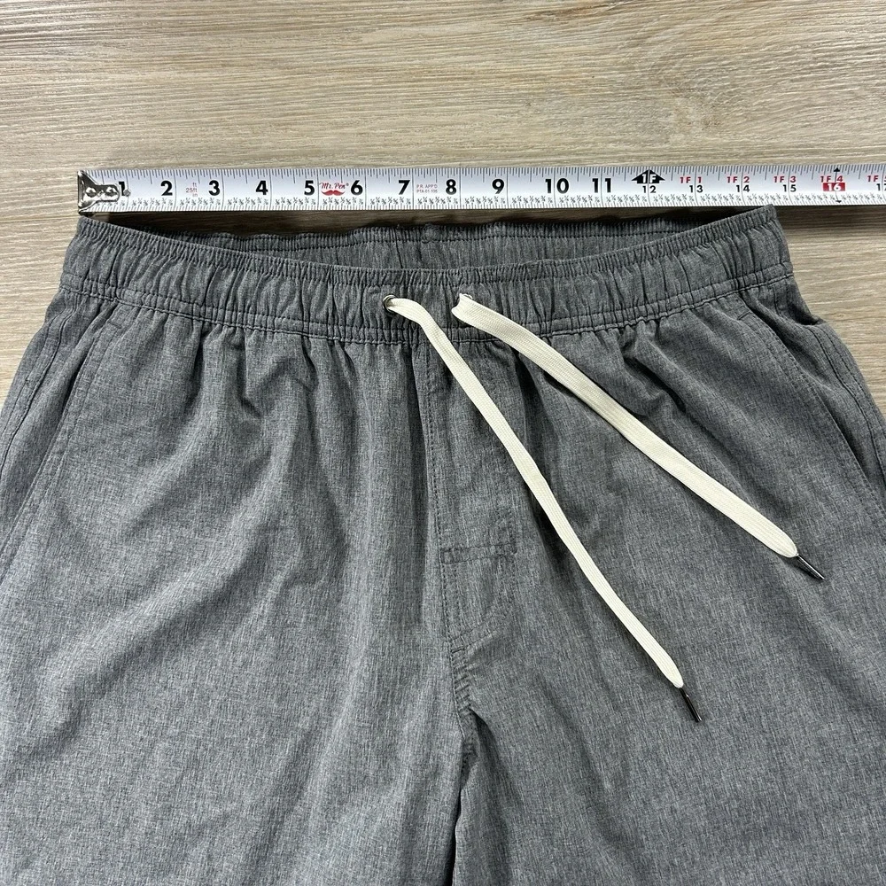 Fair Harbor Swim Trunks Mens Large Gray Drawstring Pockets Resort Beach Preppy